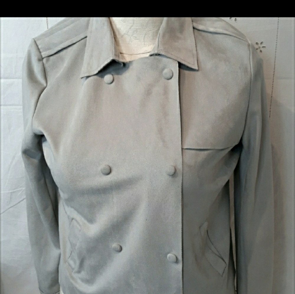 Kut from the Kloth moto style grey jacket sz M